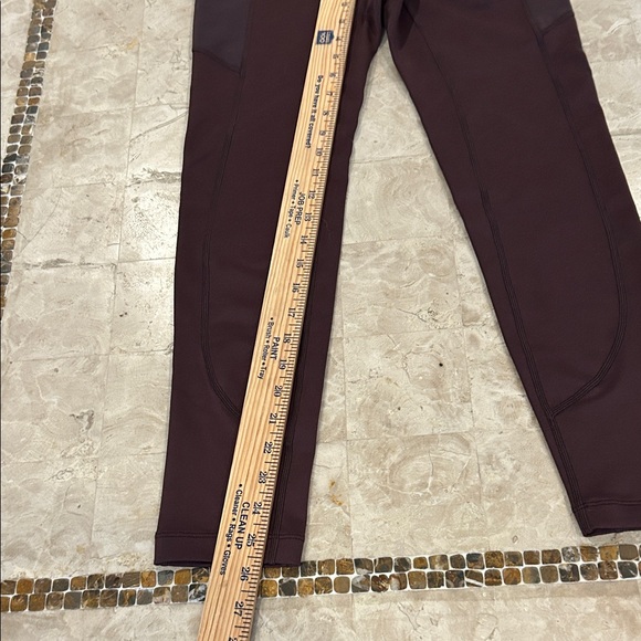 Free People Movement Barre Leggings Mesh Side Pockets Brown Women’s Size S - Picture 8 of 10